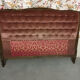 Upholstered double bed and 1 chair