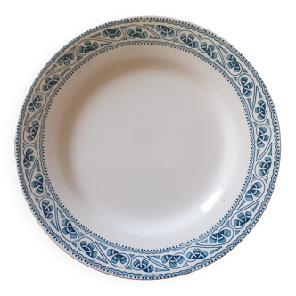 Assiette plate faïence d'art H Boulenger & cie terre de fer Choisy le roi