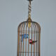 Lustre suspension cage à oiseaux vintage
