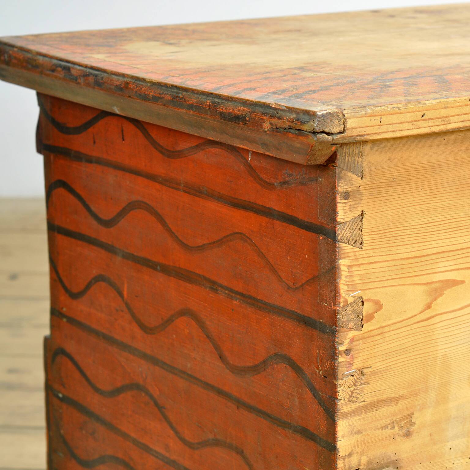 Folk art wedding chest, circa 1870