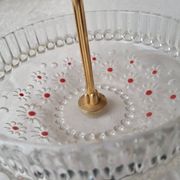 Plateau à étages En verre série Paloma, Attribué à Walther Glas.  1970