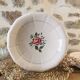 Plat rond Digoin Sarreguemines rose 24 cm
