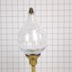 Oil lamp glass and brass by Freddie Andersen