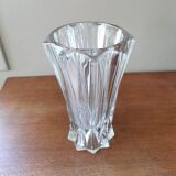 Vintage origami style crystal vase