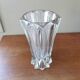 Vintage origami-style crystal vase
