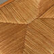 Pair of solid elm chairs with straw – Maison Regain, here