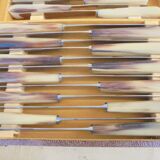 24 Art Deco knives meat and Desert