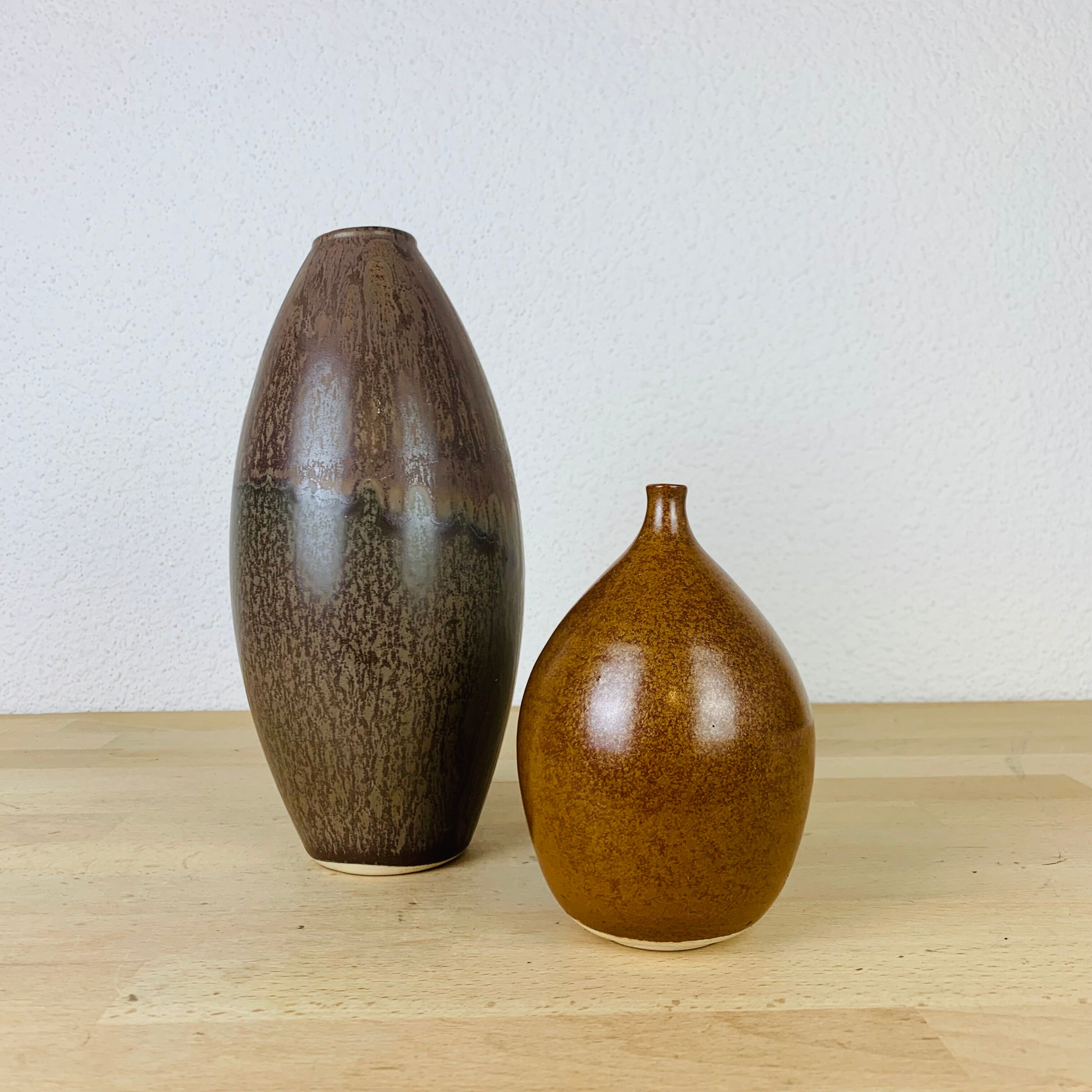 2 Scandinavian ceramic vases 60s