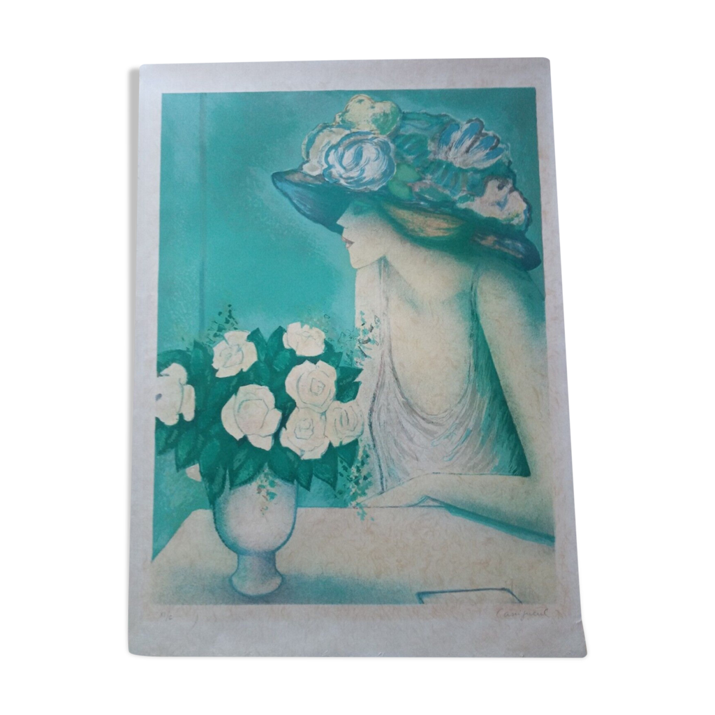 Cassigneul lithographie originale signée numérotée 74 x 54 cm