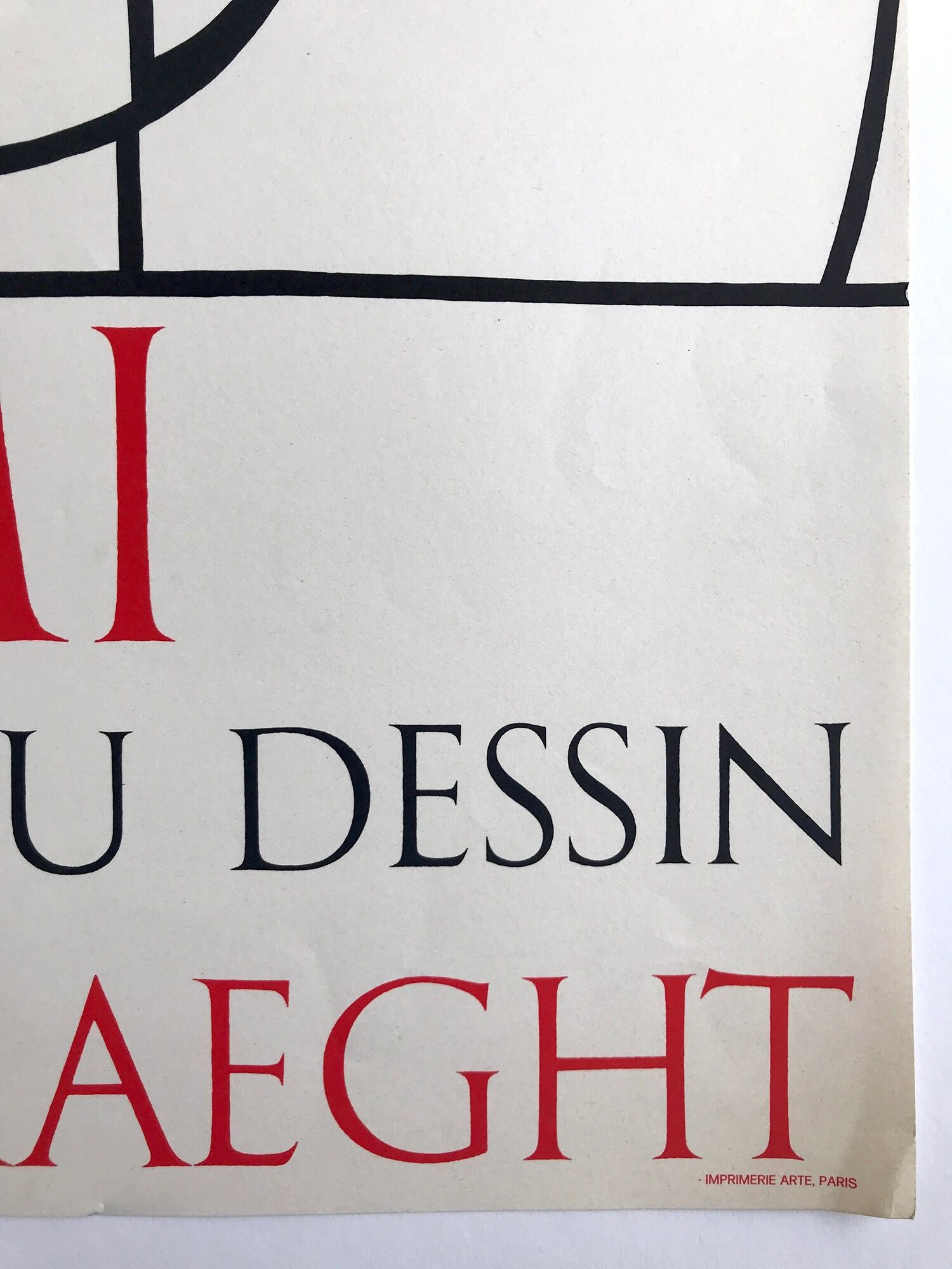 Lithograph poster by Valerio Adami, Galerie Maeght, 1975