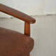 Danish 3 seater teak and leather sofa, 1960