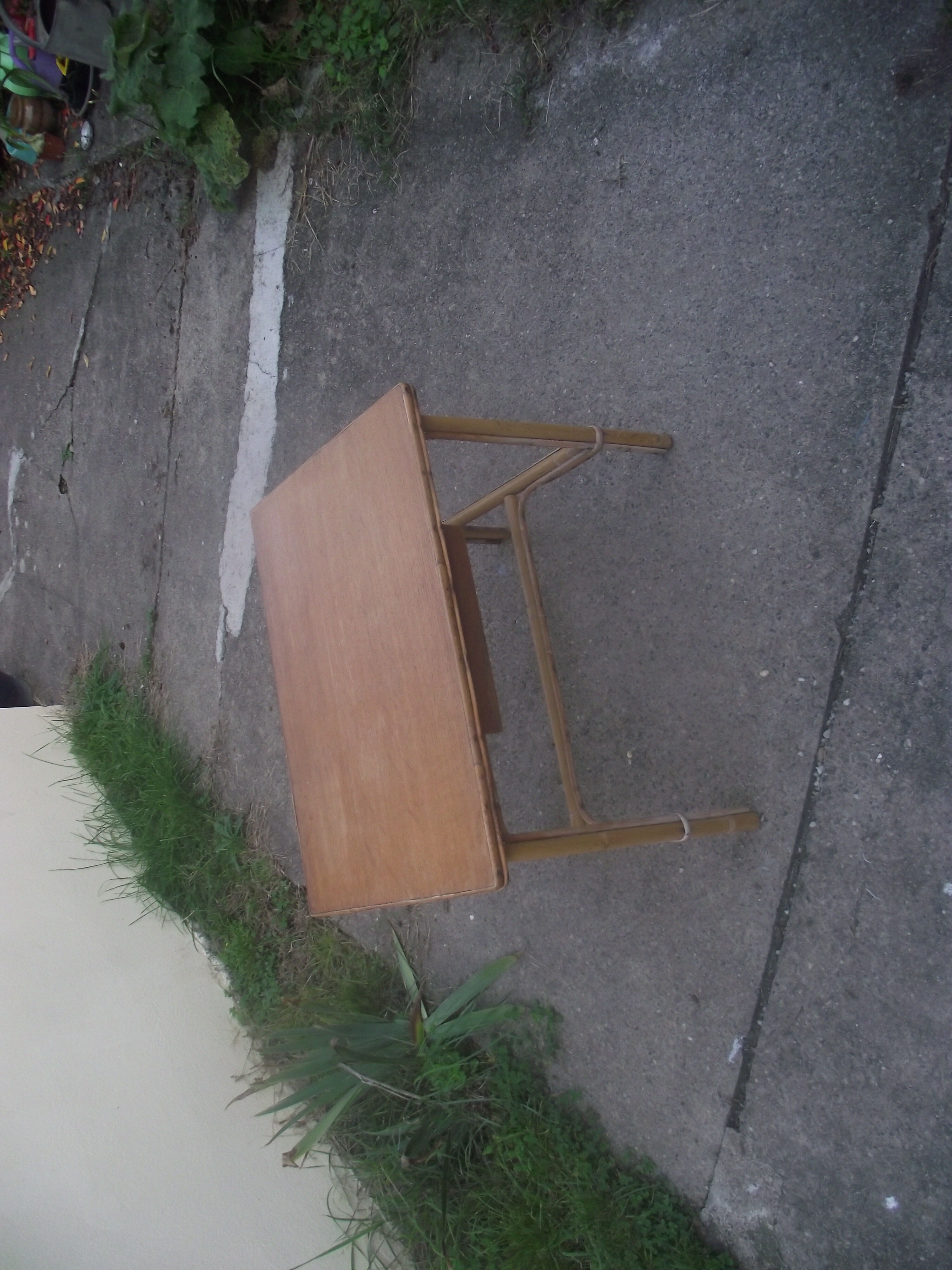 Children's desk in rattan