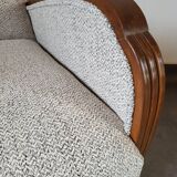 Restored 1930 art deco armchair