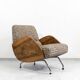 Fauteuil, Modèle "360" par Janusz Rozanski, Pologne, années 1950