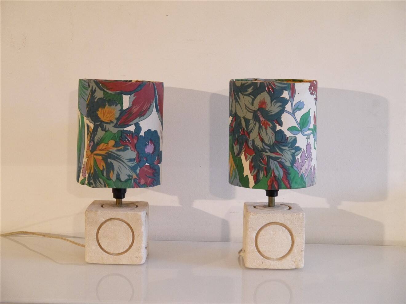 Pair of lamps made of Gard stone, 1970.