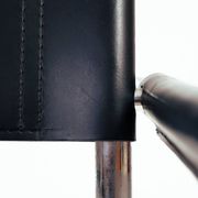 Chaise Bauhaus Mart Stam Marcel Breuer en cuir noir, Fasem 1980
