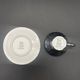 Vintage silver-plated porcelain moka cup RW Bavaria with saucer