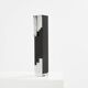 Art Deco vase in black and white opaline glass Anatole Riecke 1939