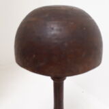 Wooden hat holder turned