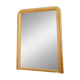 Louis-Philippe beaded mirror gilded with gold leaf, mercury glass, 138cm/103cm