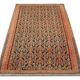 Rare Antique Rust Kilim Rug Floral Geometric Wool Carpet