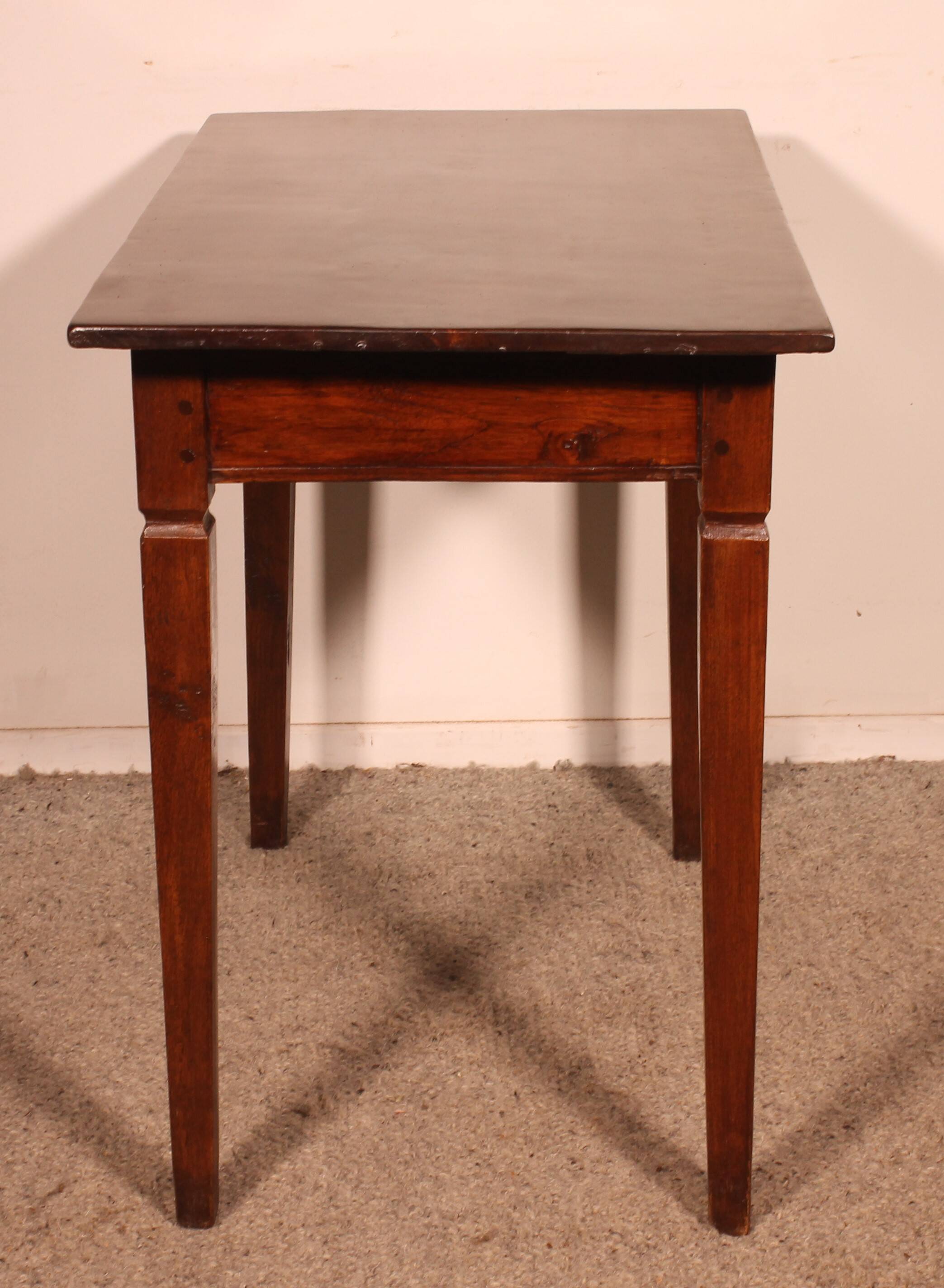 Small 19th Century Desk with Straight Legs