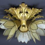 Plafonnier lotus flowers in mother-of-pearl