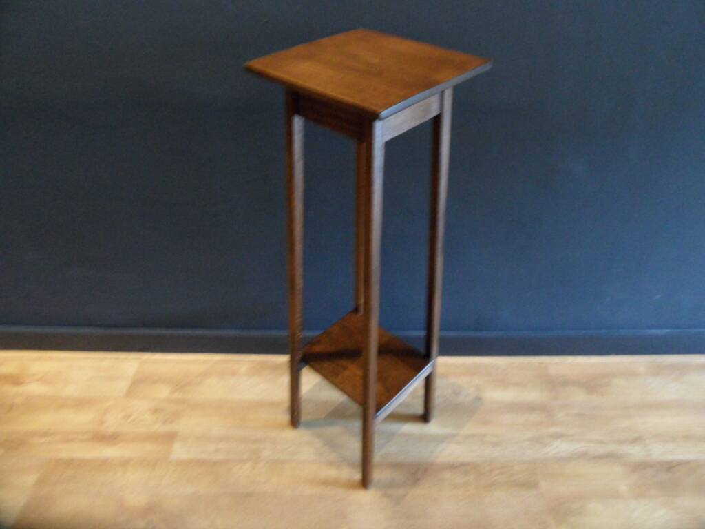 Antique oak plant table
