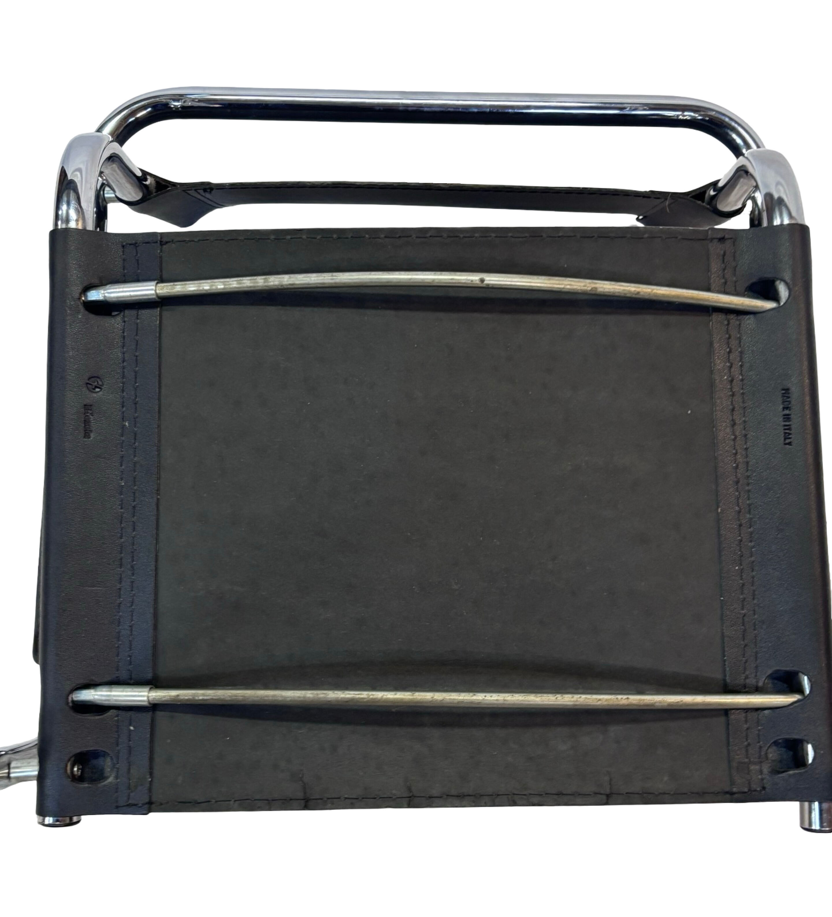 Vintage Breuer style leather chair B32/34 Italian Design