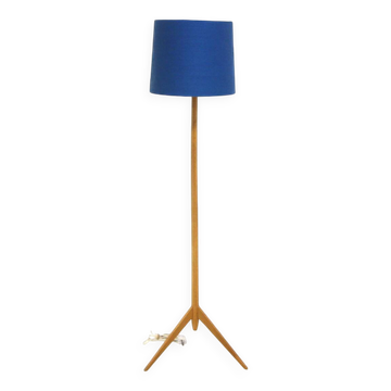 Scandinavian oak floor lamp, Sweden, 1960