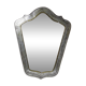 Brutalist mirror by Jean Goardère, brass and tin, 1970s.