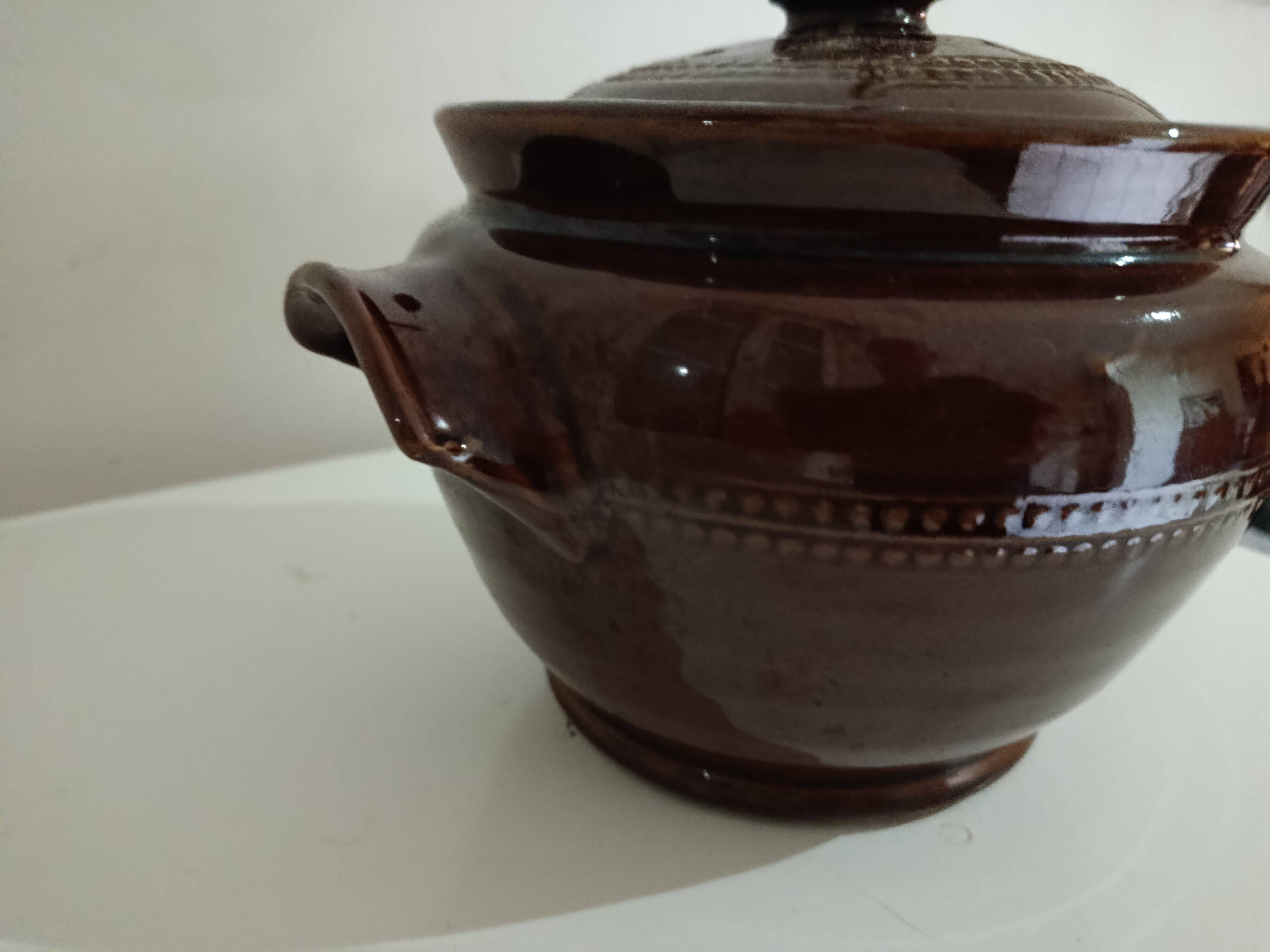 enameled stoneware soup tureen