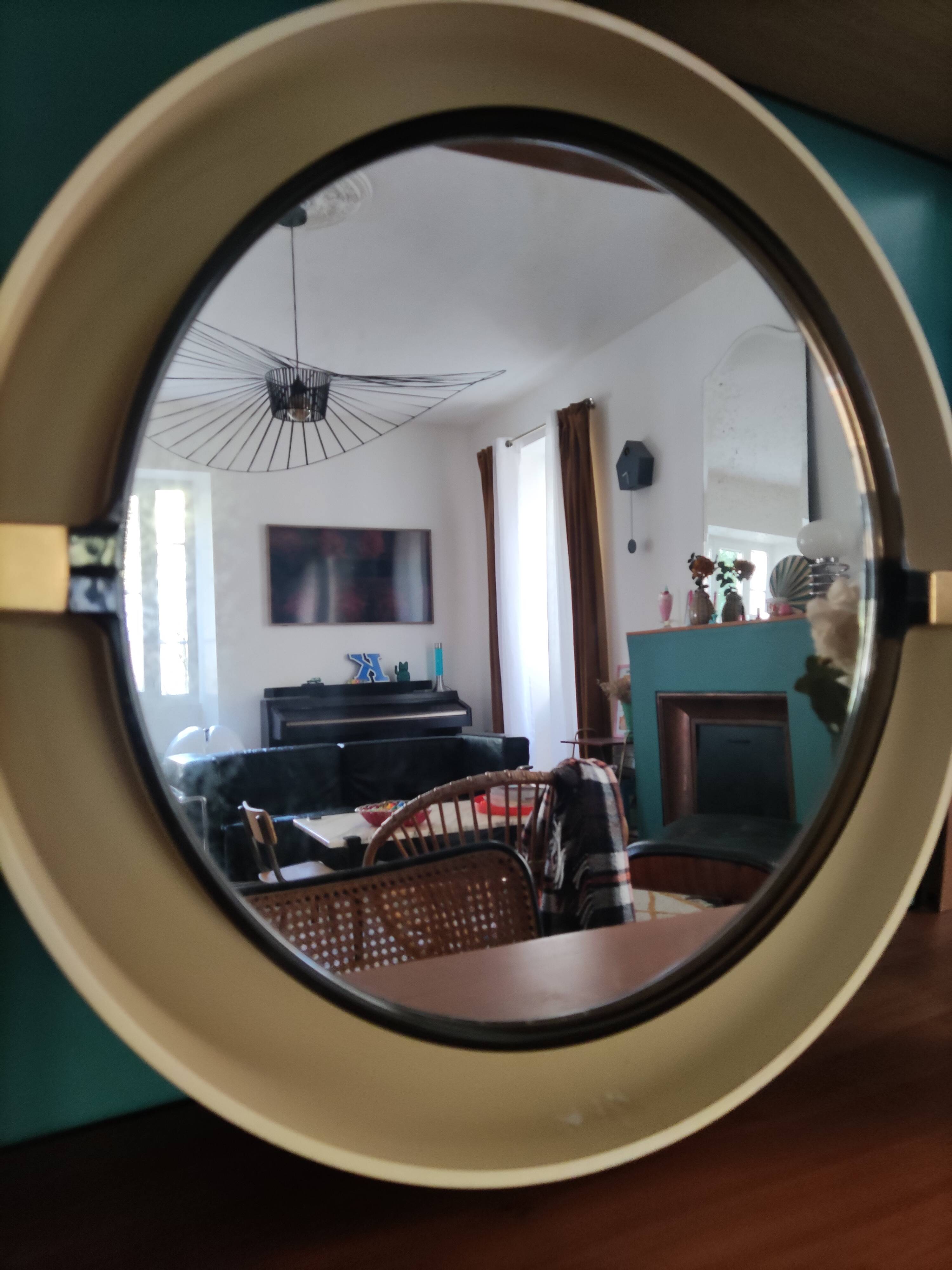 Vintage wall mirror 70s, 60 cm