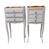 Pair of antique bedside tables