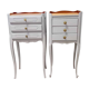 Pair of antique bedside tables