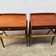 Set of 2 modernist Danish teak bedside tables by Søren Rasmussen, 1964