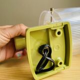 Portuguese mid century modern green  wall sconce light