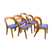 Chaises Baumann en skaï