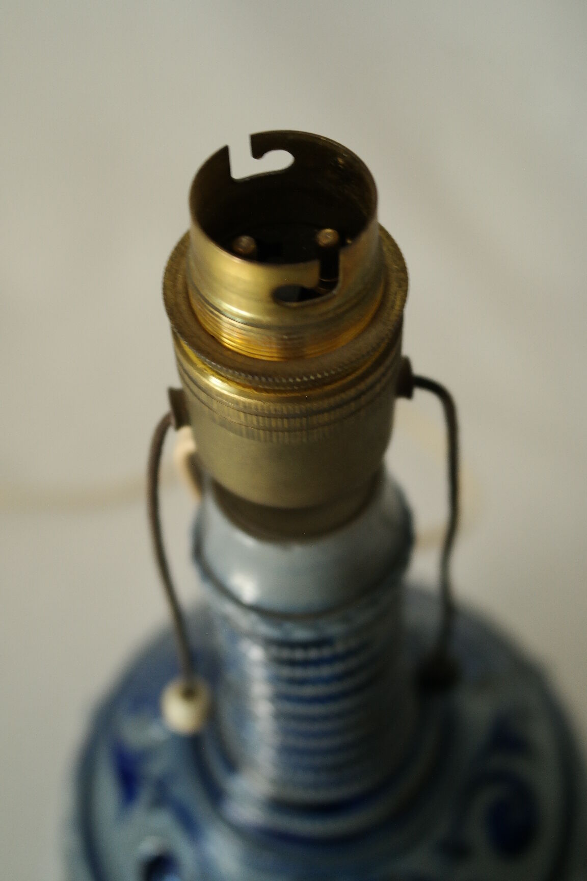 Lamp foot Sandstone blue Alsace/Germany XXth