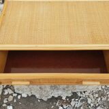 Rattan desk 1980