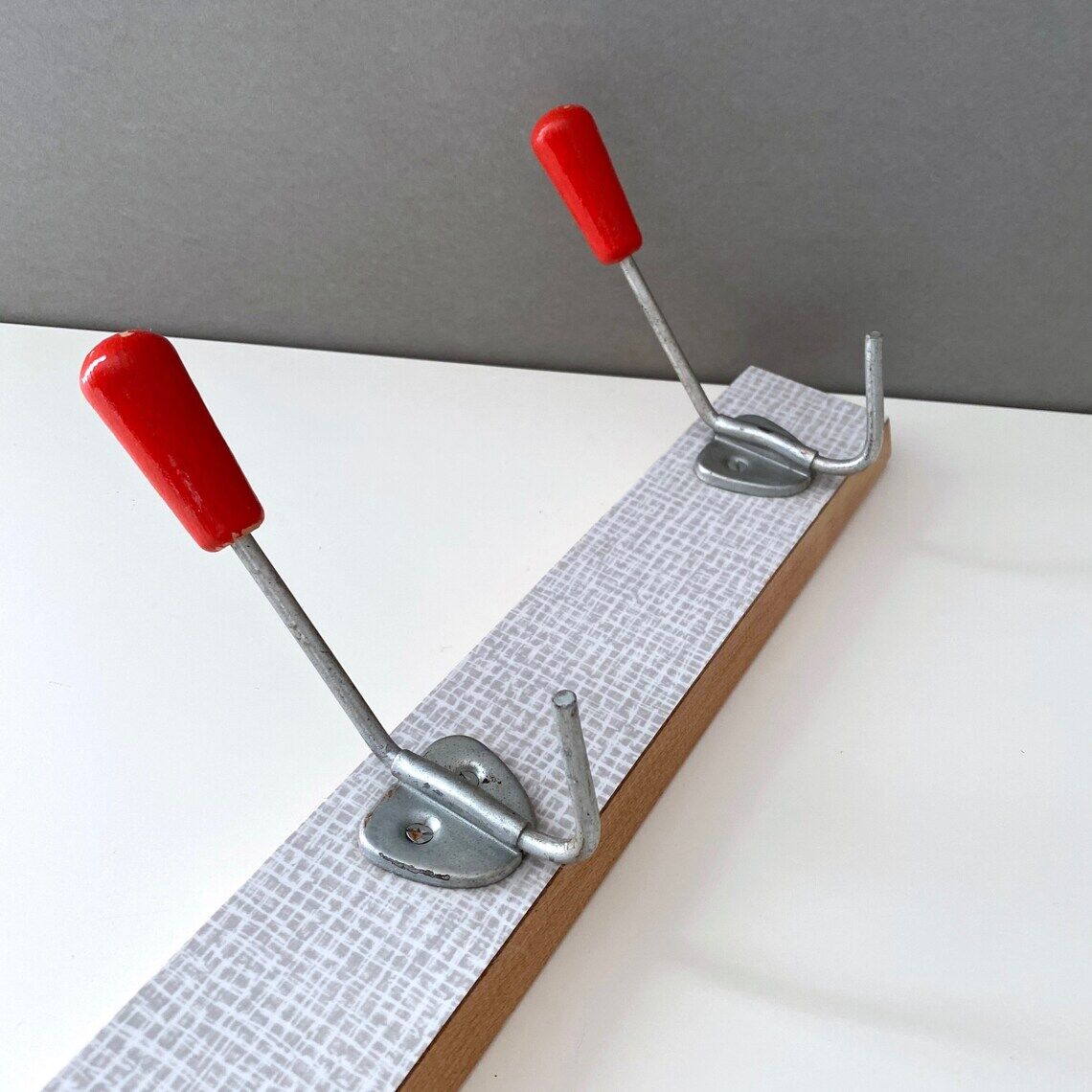 70s wooden cloakroom