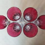 6 vintage champagne flutes