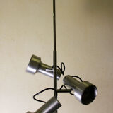 Plafonnier 3 spots en aluminium, 60's