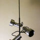 3-spot aluminum ceiling light, 60s