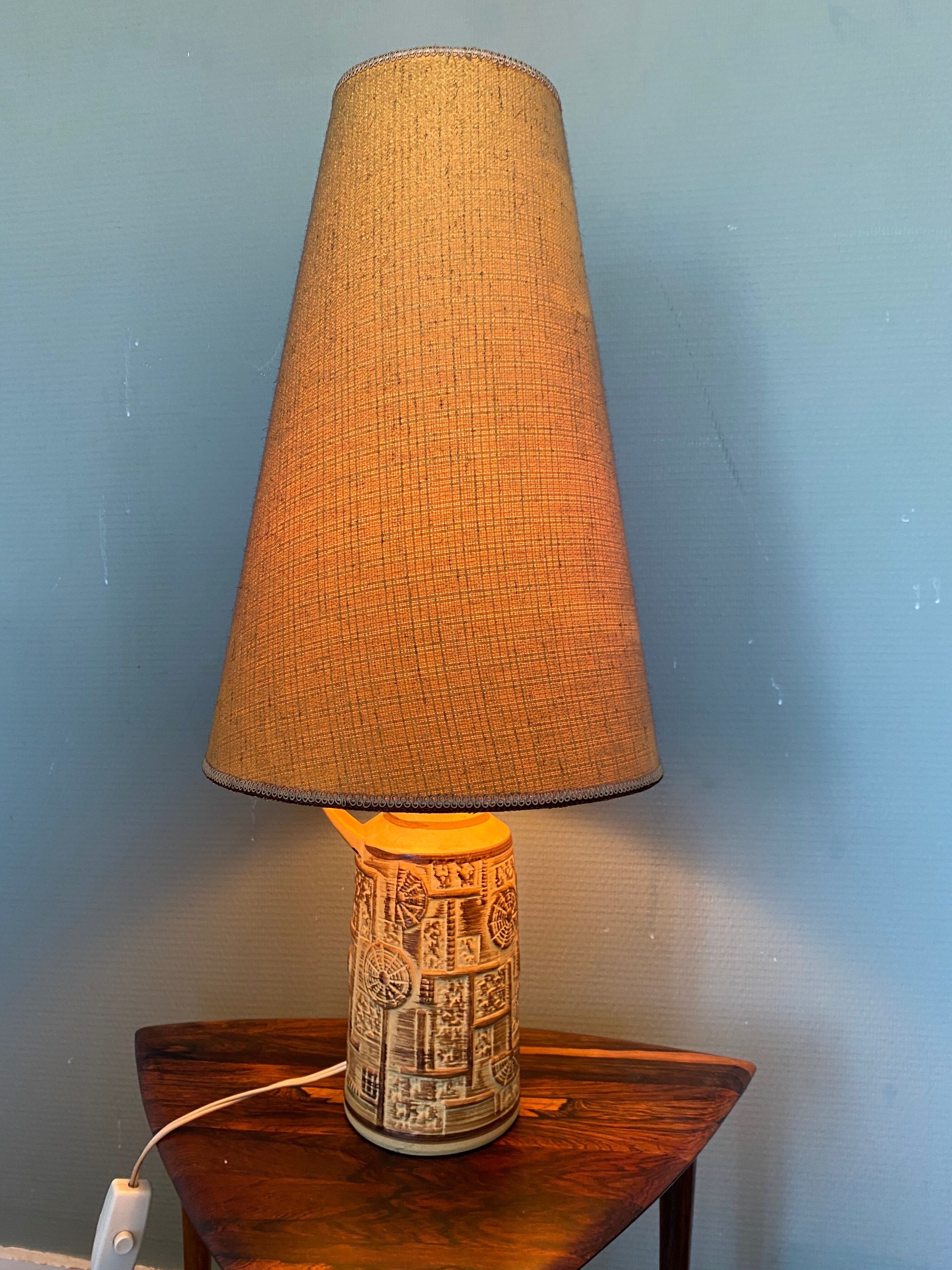 Mid-Century Scandinavian Bava Ceramic Lamp in Modern Style, 1960s