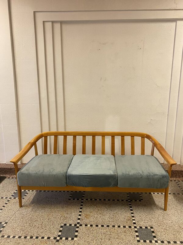 Banquette trois places Knoll Antimott 1960