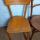 Set of 4 mismatched vintage Fischel bistro chairs