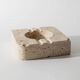 Vintage alabaster ashtray from the 1960s, beige stone, mid-century design, San Gimignano, Italy.