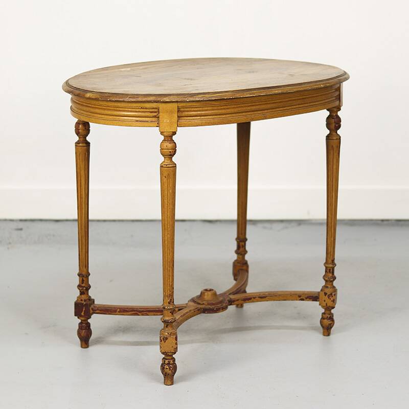 French antique painted side table
