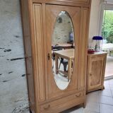 Parisian oval mirrored cabinet